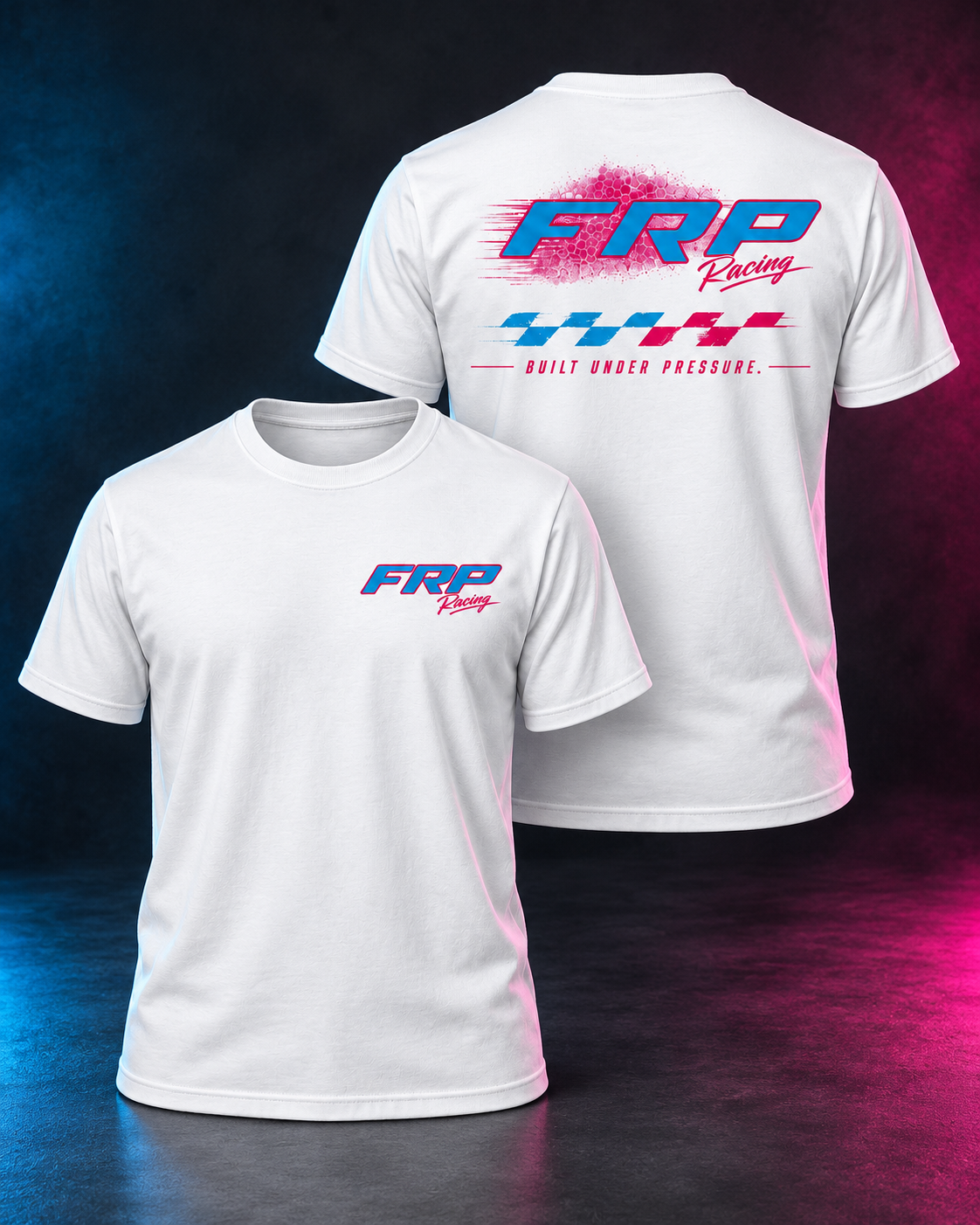 FRP Built Under Pressure – Retro Racing Tee